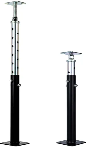 2 Pack Basement Floor Jack 20" - 33" Adjustable Jack Adjustable Support Beam House Jack Post - Suitable for Cellar Ceilings, Underground Passage, basements, Underground bunkers