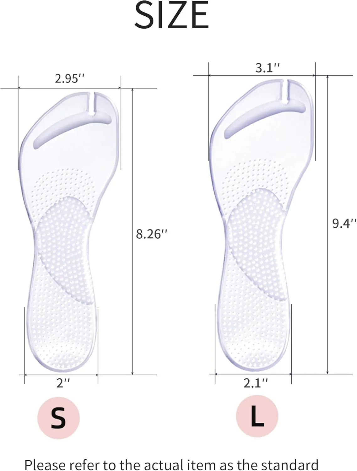 2 Pairs Arch Support Cushion Insoles Gel Adhesive Arch Support Anti-Slip Flip Flop Thong Inserts Self Adhesive Gel Arch Cushion Insoles Plantar Fasciitis Pain Relief for Man Woman