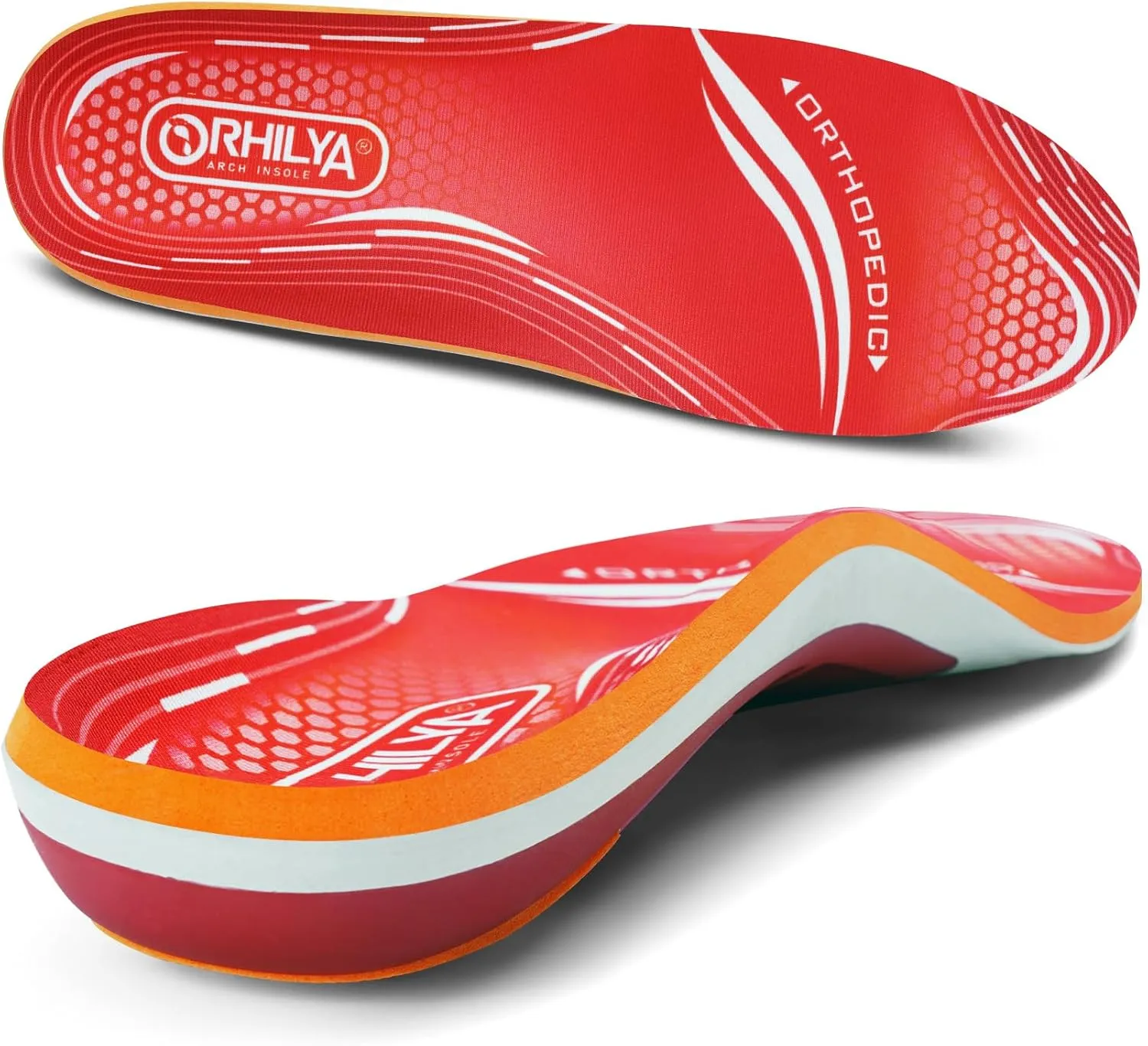 220lbs  Arch Support Insert Plantar Fasciitis Relief Foot Pain Orthotics Insole, Men Women Shoe Inserts for Standing All Day, Work Boot Comfort Cushion Insole for Flat Feet Heel Spur,250MM