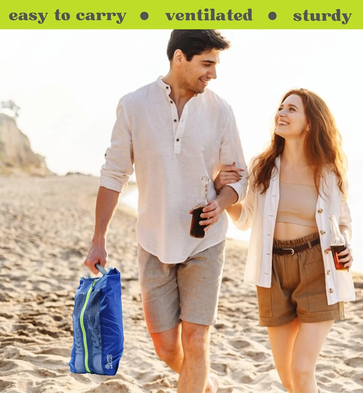 3 Pack Ultralight Shoe Bags for Travel Set, Extra Large Shoe Packing Cubes Portable Pouch with Zipper