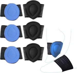 3 Pairs Adjustable Foot Arch Support Pads for Plantar Fasciitis, Heel Spurs, Flat Foot Pain Arch Support Brace with Cushioned Compression Sleeves Plantar Fasciitis Brace (02-Blue)