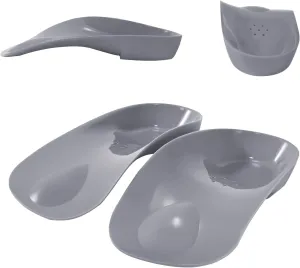 3/4 Original High Arch Inserts Firm Orthotics for Plantar Fasciitis Flat Feet Over-Pronation, Comfort Metatarsal Pad Support Insoles Relief Heel Spur Pain