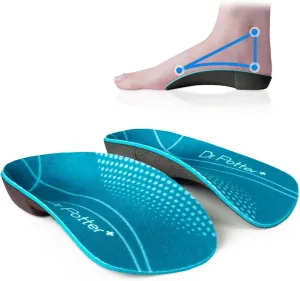 3/4 Orthotic Insoles, Shoe Inserts for Plantar Fasciitis Relief, High Arch Support Inserts for Flat Feet, Over-Pronation and Heel Pain (X-Large(Men's 11.5-14 / Women's 12.5-15))