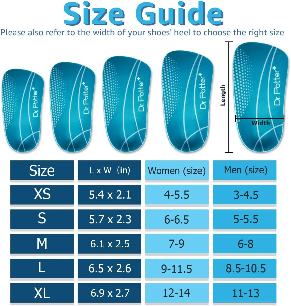 3/4 Orthotic Insoles, Shoe Inserts for Plantar Fasciitis Relief, High Arch Support Inserts for Flat Feet, Over-Pronation and Heel Pain (X-Large(Men's 11.5-14 / Women's 12.5-15))