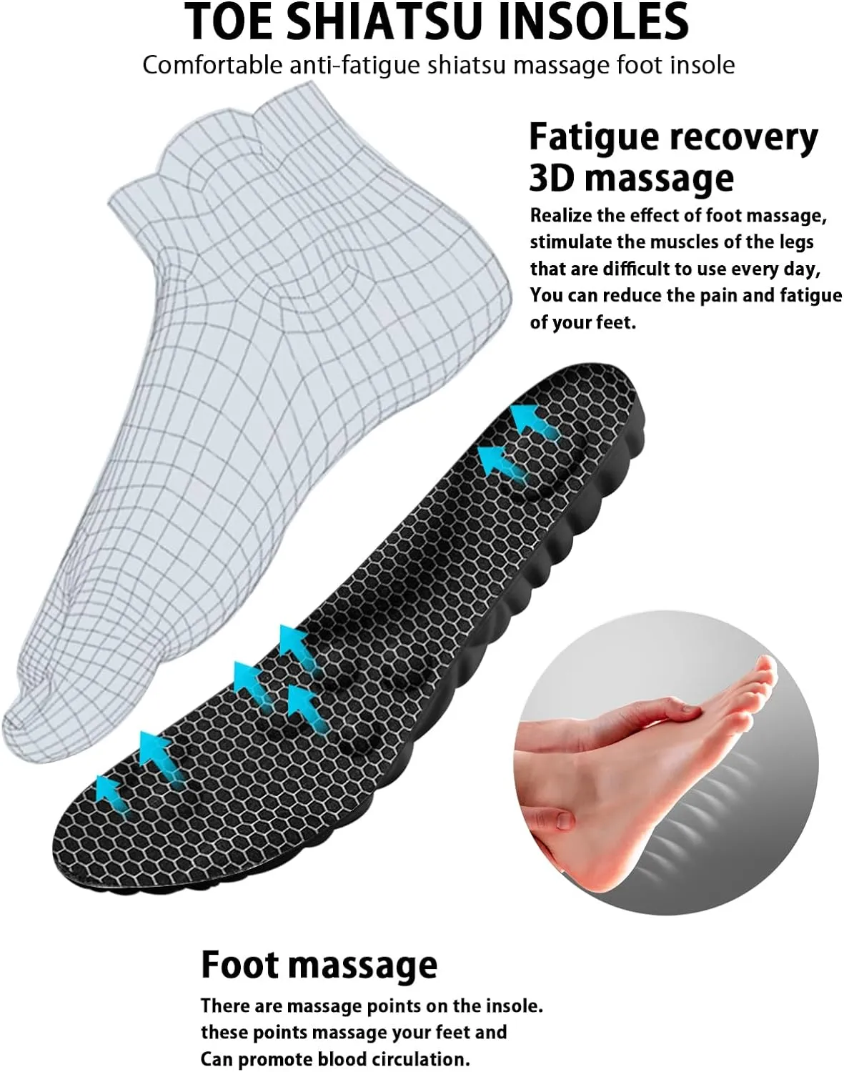 4D Cloud Insoles for Men and Women, Arch Support Insoles, Memory Foam Insoles, Shock Absorption and Cushioning Sports Shoe Insoles for Foot & Joint Support (XL Men 9-11.5 | Women 11-12.5 Black)