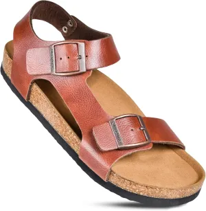 AEROTHOTIC Women’s Arch Support Cork Footbed Slide Sandals
