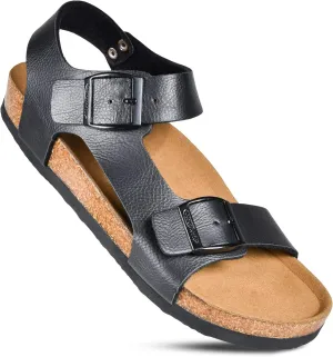 AEROTHOTIC Women’s Arch Support Cork Footbed Slide Sandals