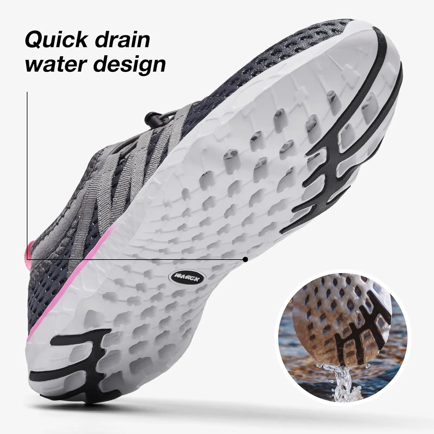 Aleader Women's Mesh Slip On Water Shoes