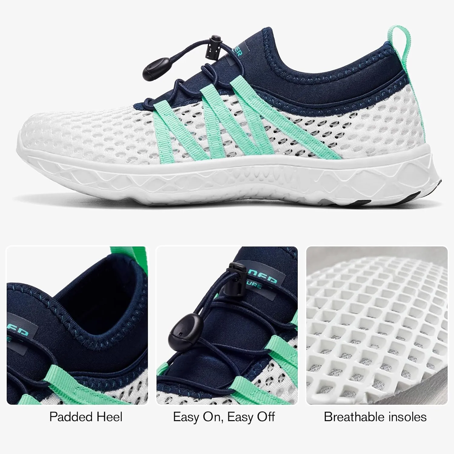 Aleader Women's Mesh Slip On Water Shoes
