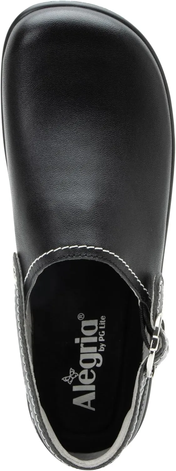 Alegria Women's Olie Slingback Clog Leather Slide