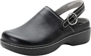 Alegria Women's Olie Slingback Clog Leather Slide