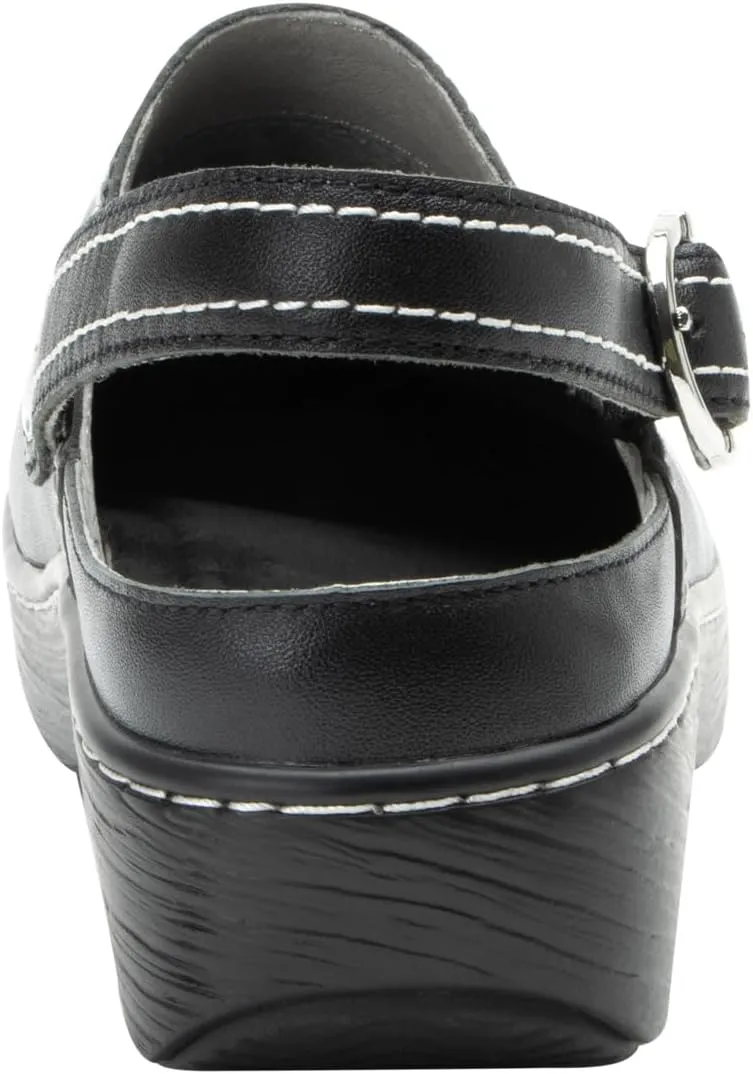 Alegria Women's Olie Slingback Clog Leather Slide