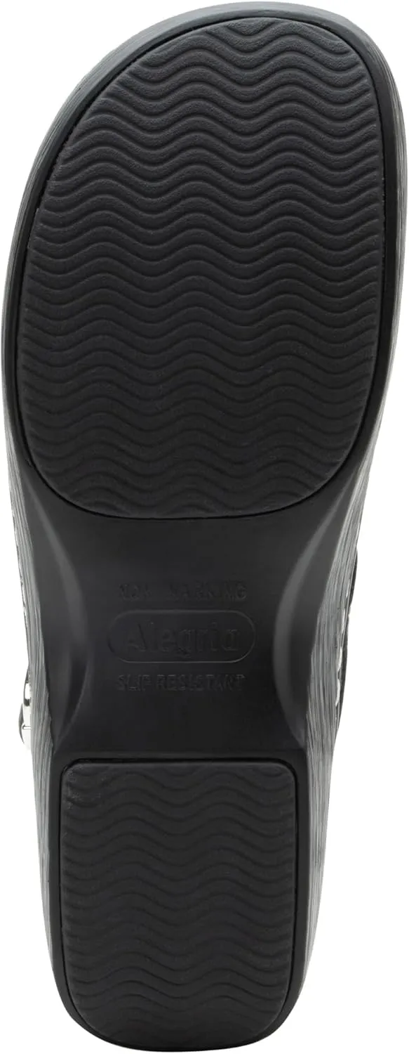 Alegria Women's Olie Slingback Clog Leather Slide