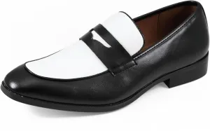 Amali Levi Two Tone Penny Loafer Slip-On Shoes for Men