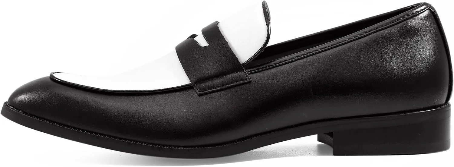 Amali Levi Two Tone Penny Loafer Slip-On Shoes for Men