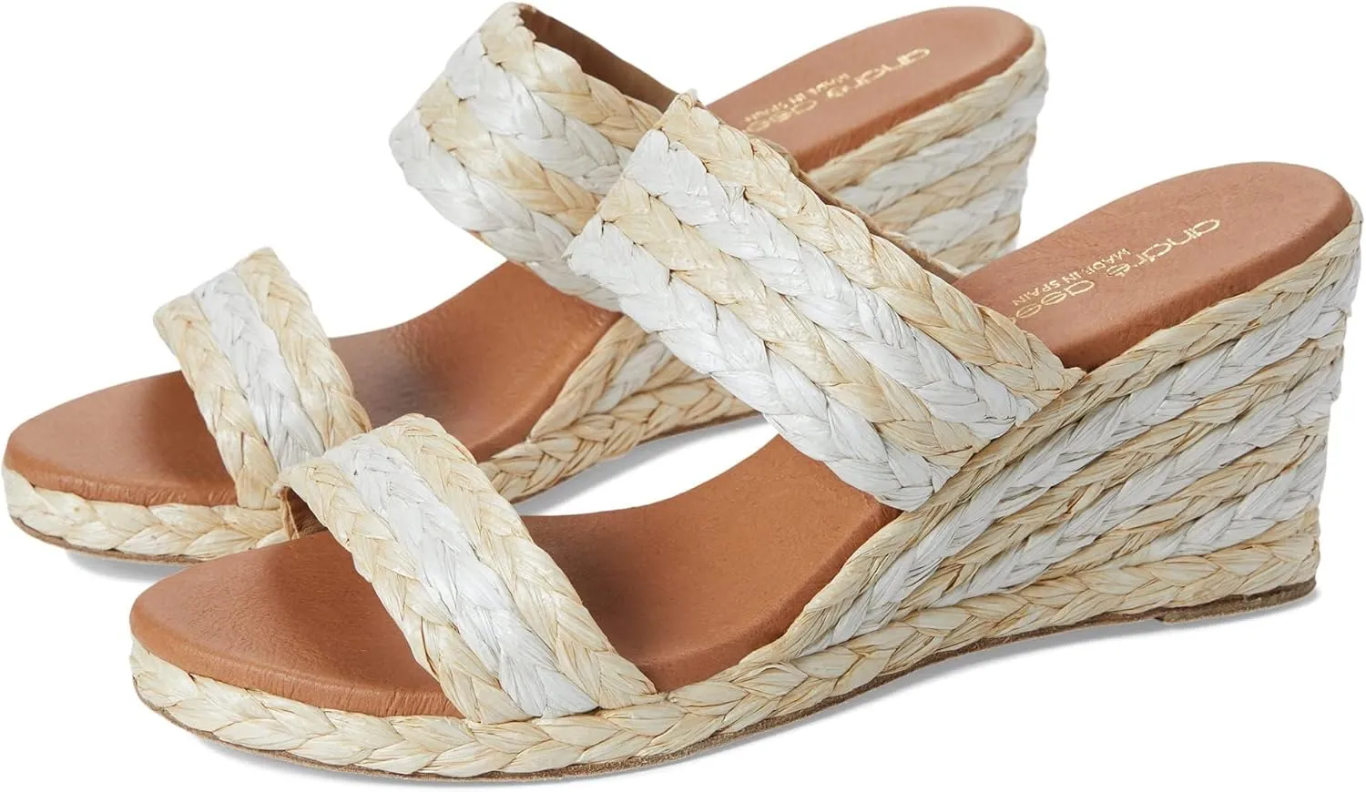 Andre Assous Nolita Raffia Beige Multi 11 M