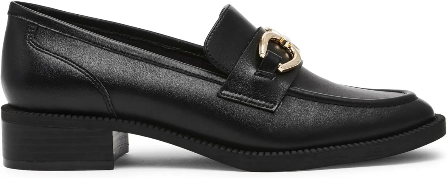 Anne Klein Womens Korrie Buckle Loafers