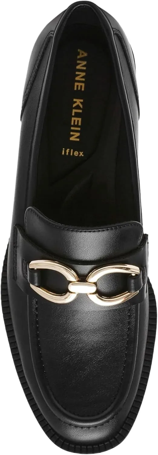 Anne Klein Womens Korrie Buckle Loafers