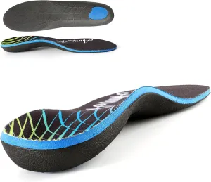 Arch Support Inserts for Plantar Fasciitis Relief Insoles for Men Women Orthotics of Flat Feet High Arch Heel Pain Relief Shoe Inserts (Men 4-4.5 | Women 6-6.5, Black)