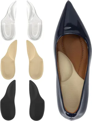 Arch Support Plantar Fasciitis Insoles for Women & Men,Adhesive Foot Arch Inserts for Flat Feet,Heel Support Cushion for Feet Pain and Relieve Pressure -3 Pairs
