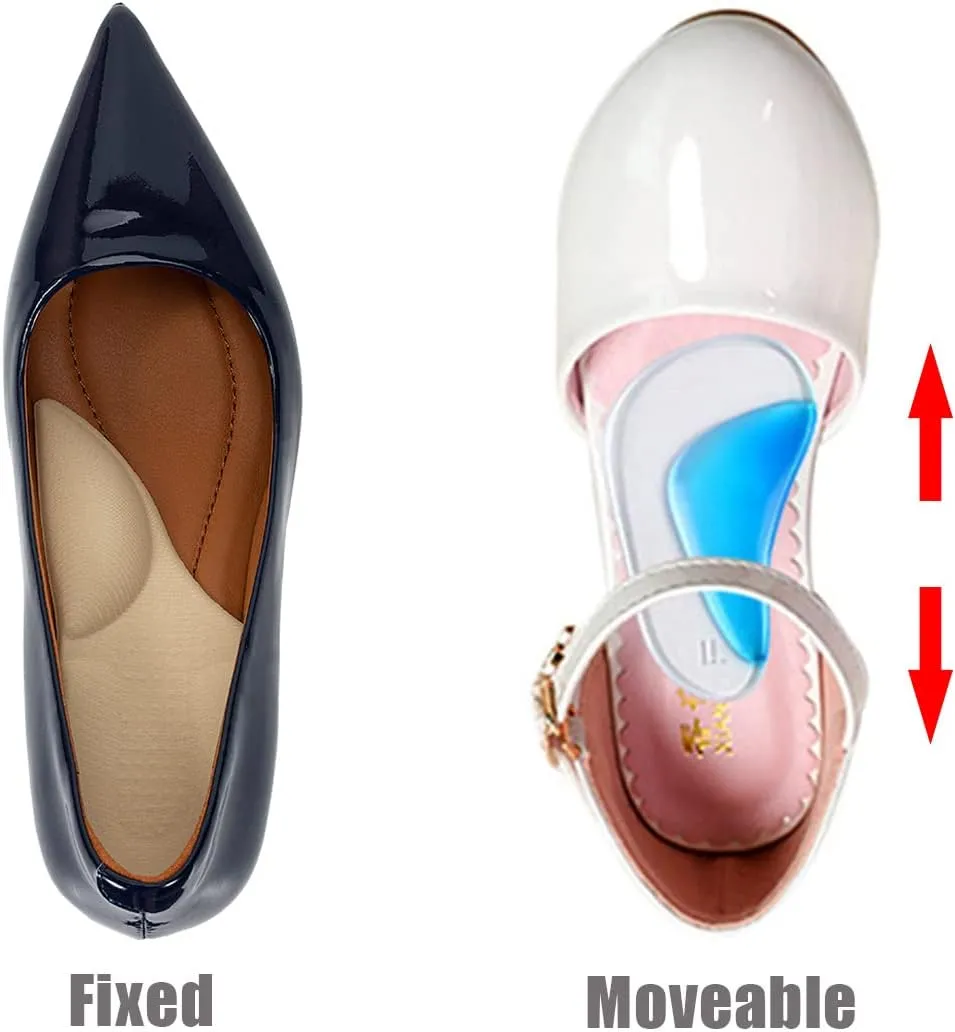 Arch Support Plantar Fasciitis Insoles for Women & Men,Adhesive Foot Arch Inserts for Flat Feet,Heel Support Cushion for Feet Pain and Relieve Pressure -3 Pairs