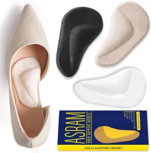 Arch Support,Soft Gel Insole Pads,High Heel Inserts,Reusable Arch Cushions Best for Flat Feet and High Arch Pain,Plantar Fasciitis Relief,for All Day Pain Relief and Comfort.