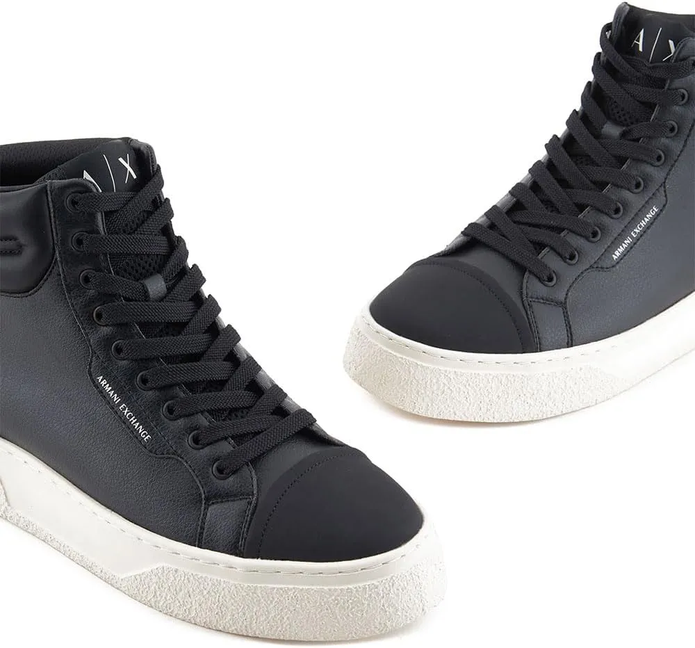 Armani Exchange Men's Lion High Top Sneaker