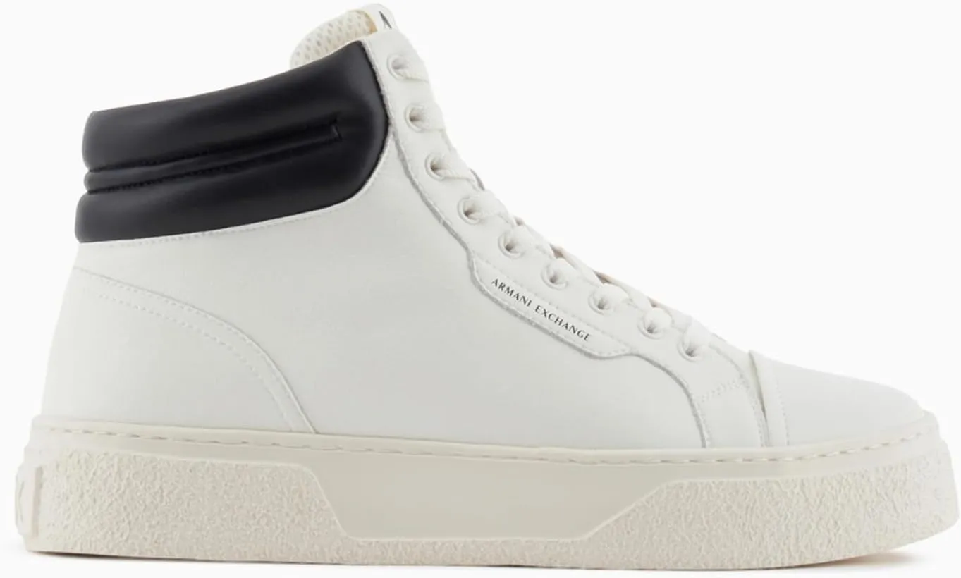 Armani Exchange Men's Lion High Top Sneaker