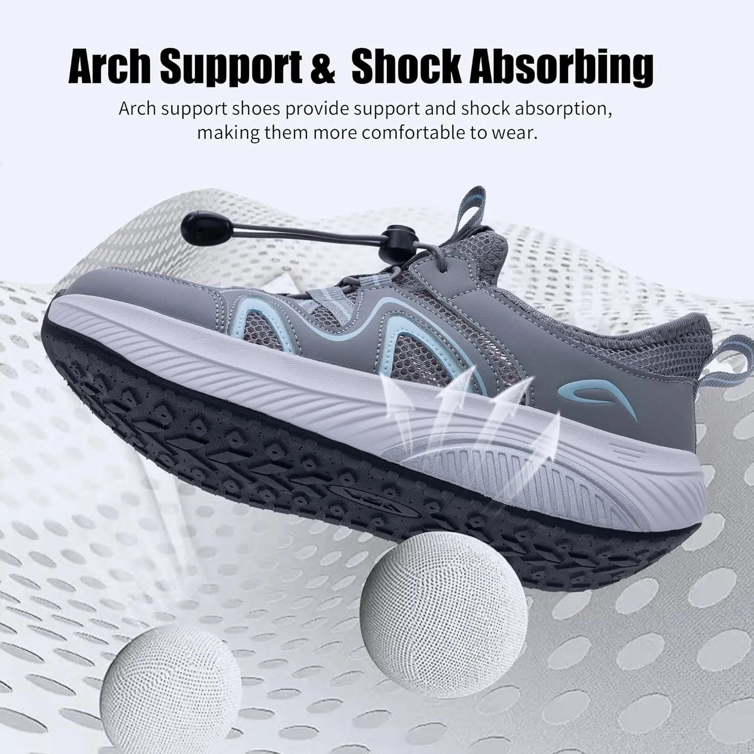 Artlea Wide Toe Box Shoes Women Walking Shoes Arch Support Plantar Fasciitis Orthotic Sneakers Slip On Running Tennis Shoes