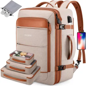 Bagsure Travel Backpack, 42L Carry on Luggage, Flight Approved Expandable Backpack, Laptop Backpack