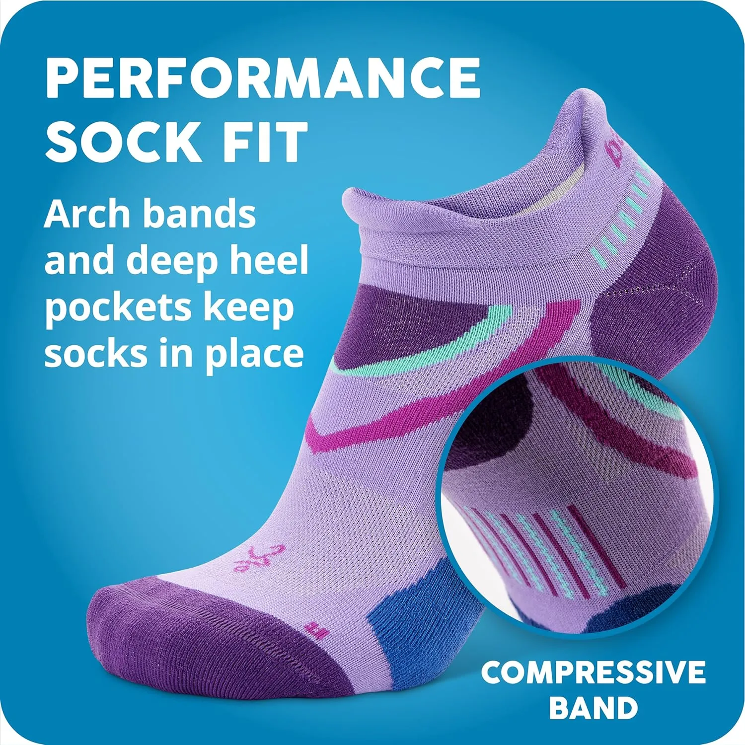 Balega Women's Ultraglide Cushioning Performance No Show Athletic Running Socks (1 Pair)