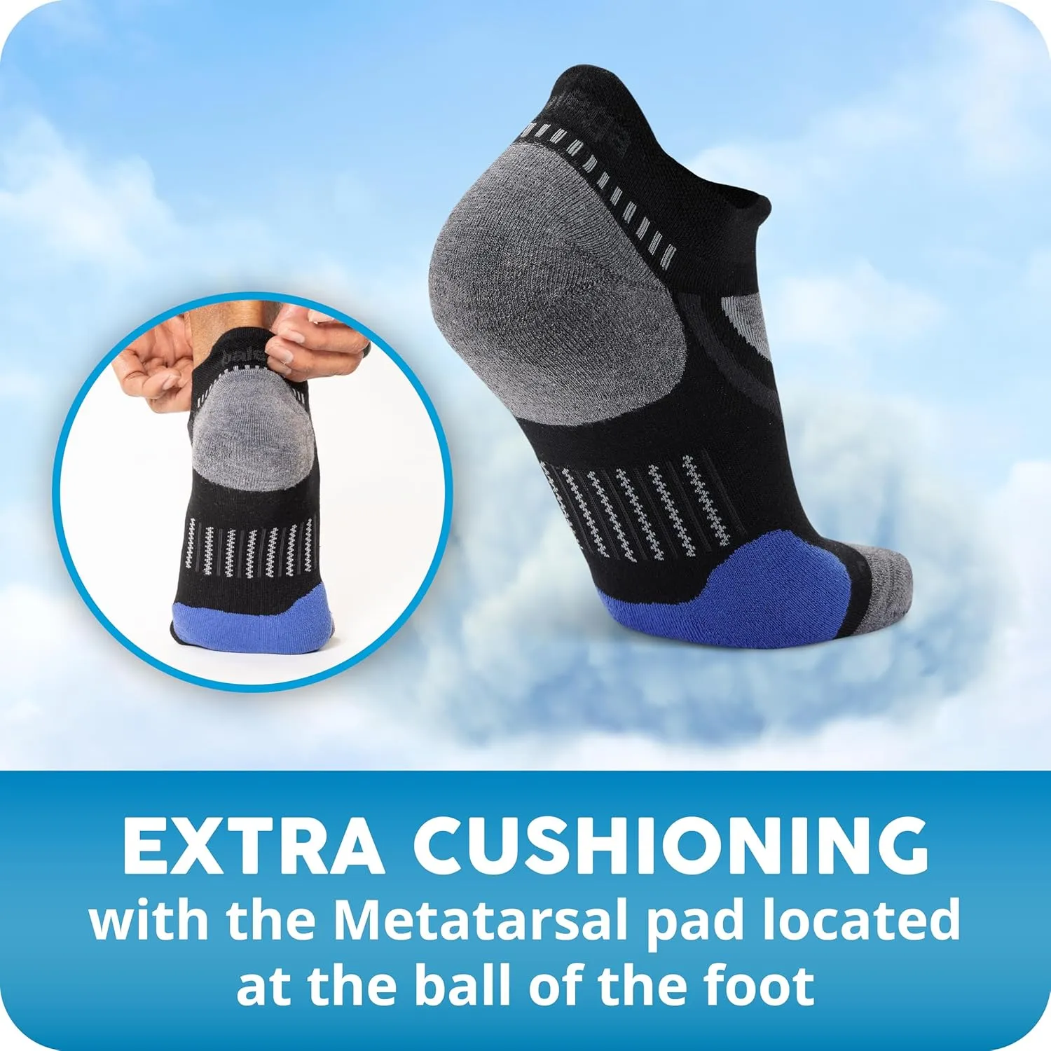 Balega Women's Ultraglide Cushioning Performance No Show Athletic Running Socks (1 Pair)