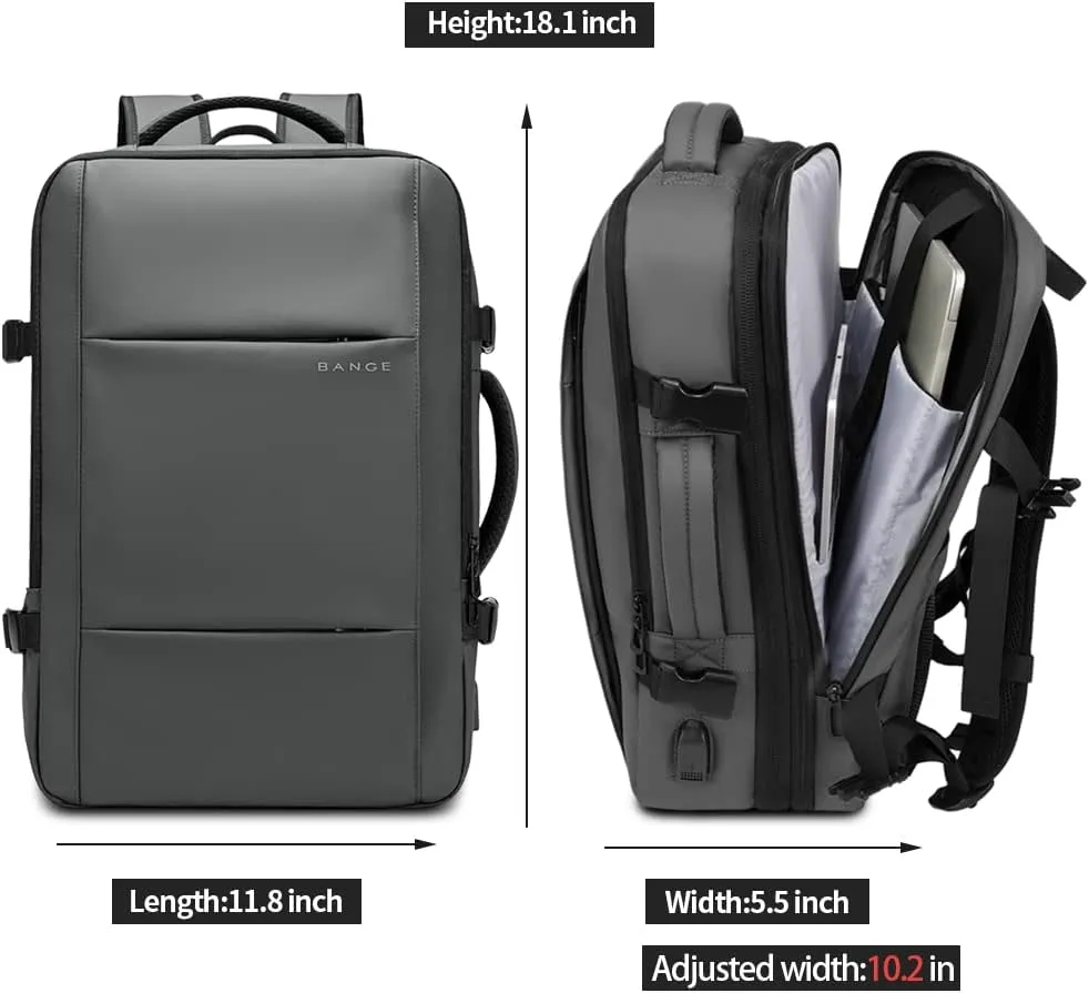 BANGE 35L Carry on Backpacks,Travel Backpack for Women Men Airline Approved Gym Bag Waterproof Business Laptop Daypack…