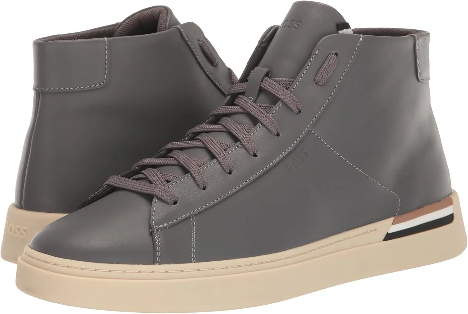 BOSS Men's Clint High Top Leather Sneaker
