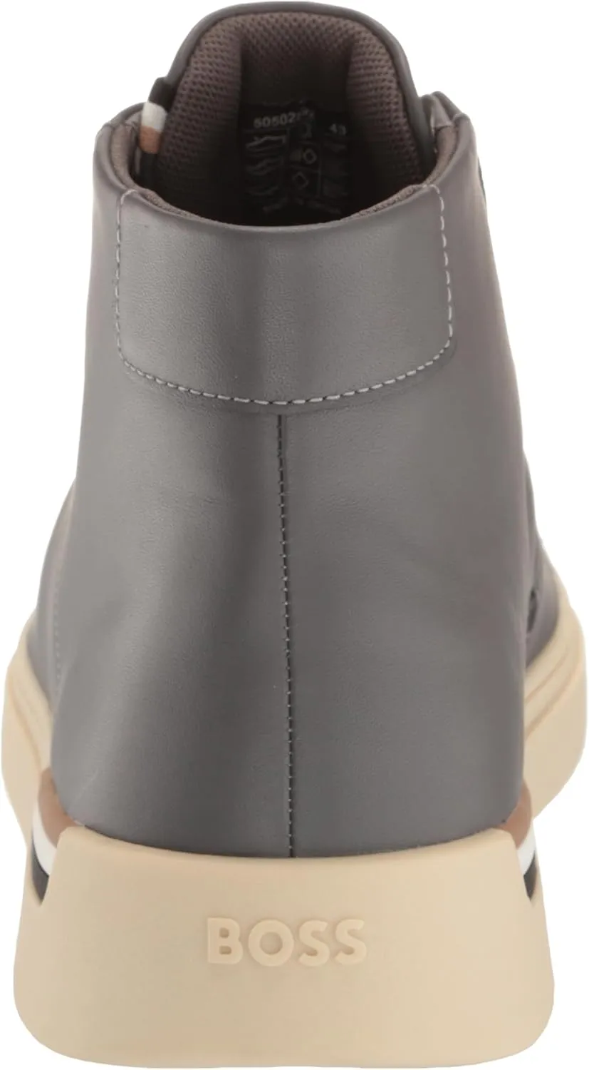 BOSS Men's Clint High Top Leather Sneaker