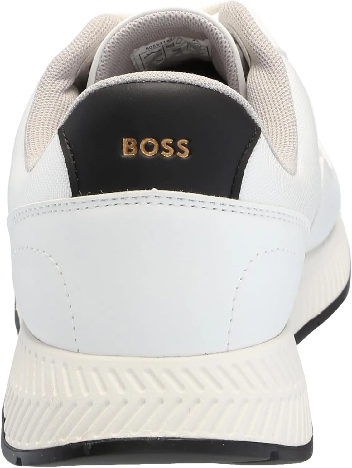 BOSS Men's Leather Mix Low Top Sneaker
