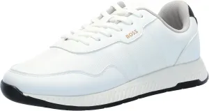 BOSS Men's Leather Mix Low Top Sneaker