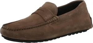 BOSS Men's Smooth Suede Slip on Drivers Loafer