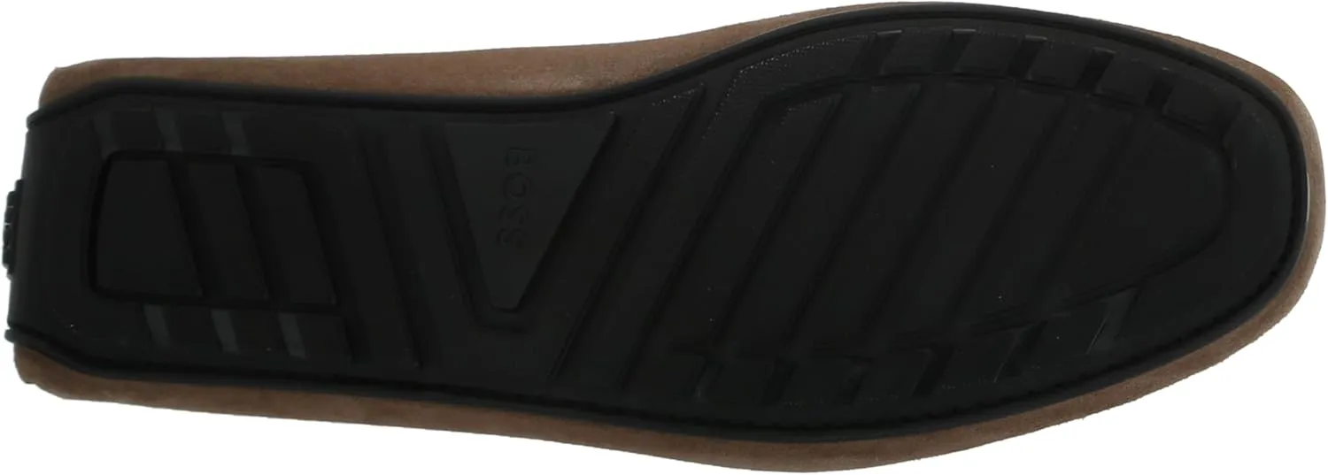 BOSS Men's Smooth Suede Slip on Drivers Loafer