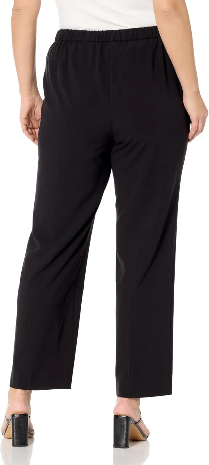 Briggs New York Women's Petite Pull on Dress Pant Average & Short Length