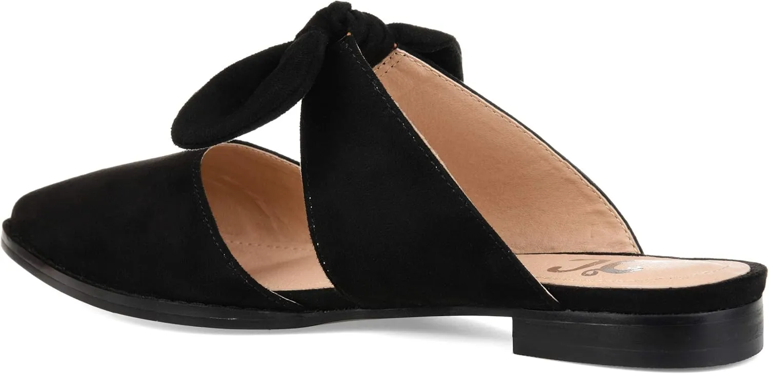 Brinley Co. Womens Bow Accent Slip-on Flat