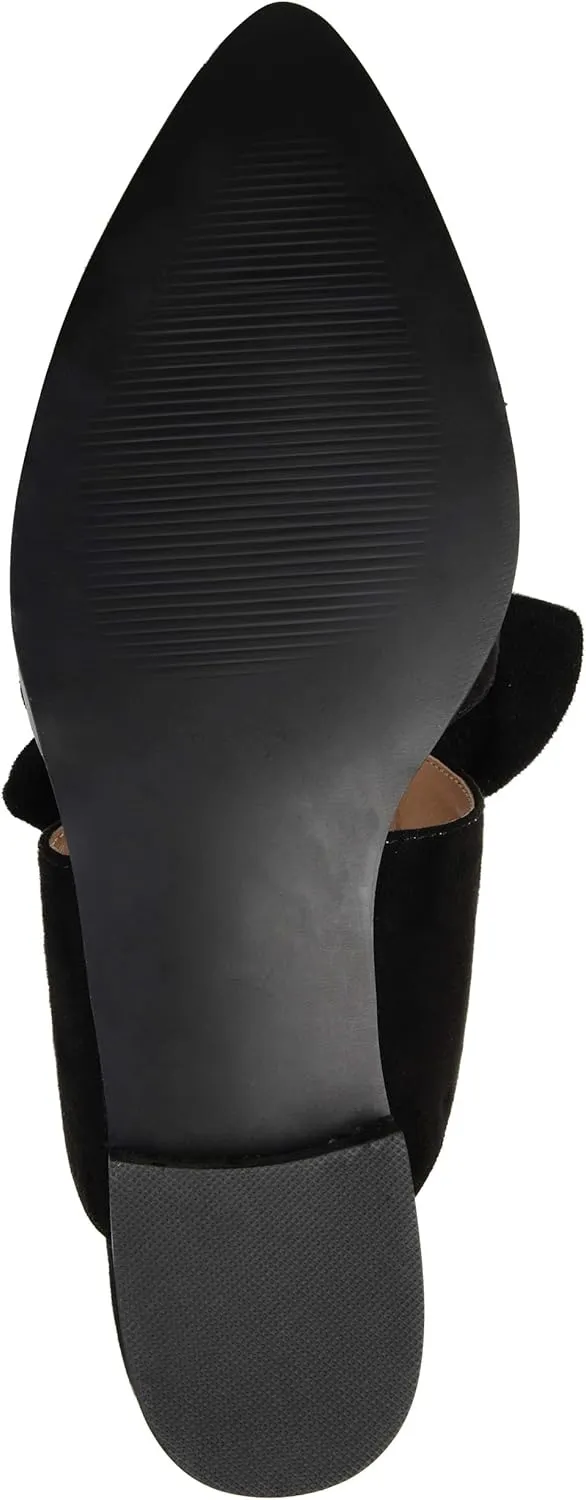 Brinley Co. Womens Bow Accent Slip-on Flat
