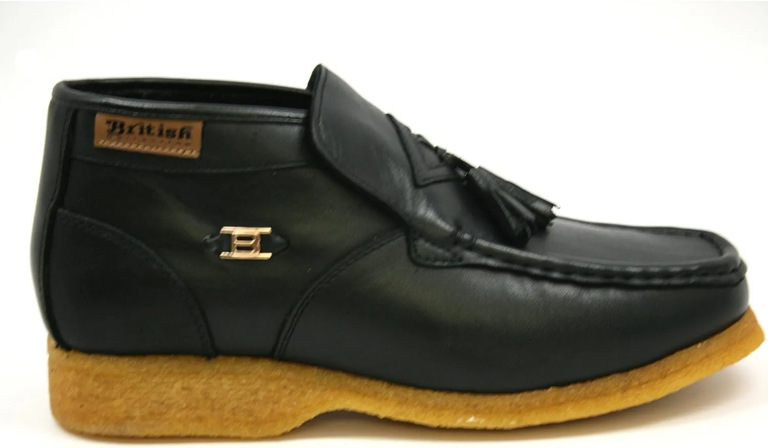 British Collection Men's Palace Three Quarters Slip on Leather Shoes