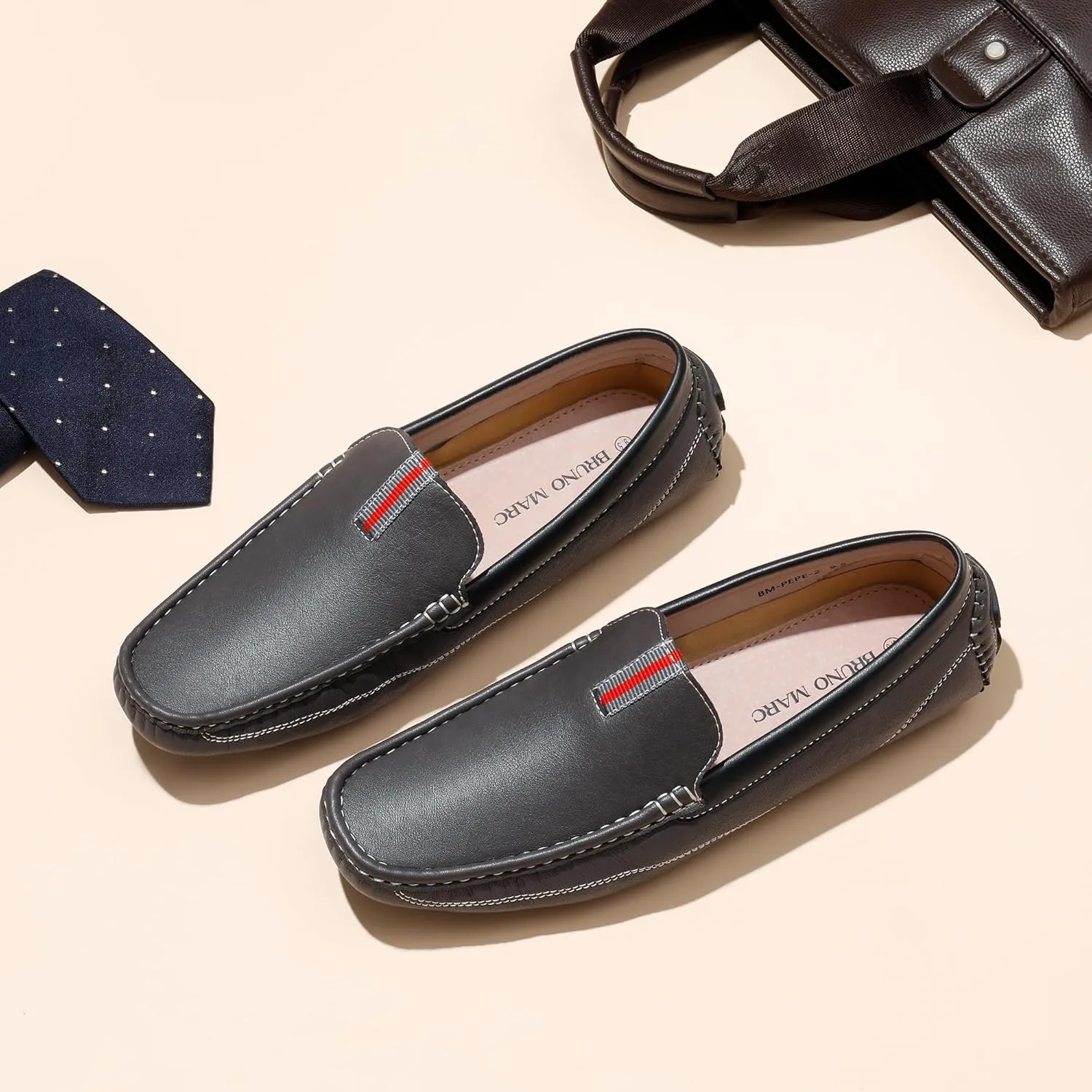 Bruno Marc Men's Driving Moccasins Penny Loafers Slip on Loafer Shoes