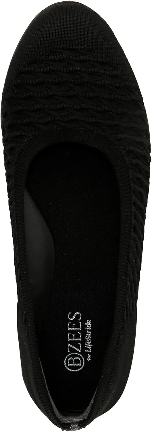 BZees Women's Khloe Comfort Ballet Flat