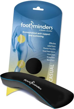 Casual Orthotic Arch Support Insoles for Dress Slip-On Shoes (Pair) (X-Large: Men 11½ - 13) - Relief for Foot Pain Due to Flat Feet/Low Arches and Plantar Fasciitis
