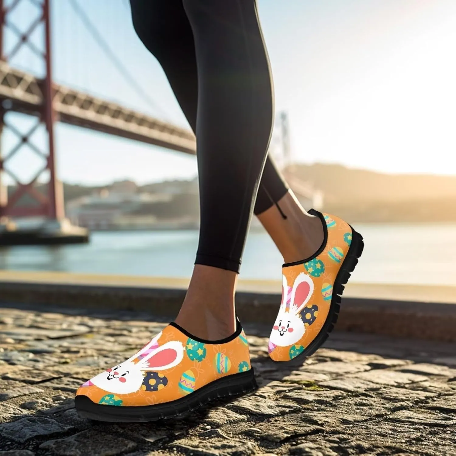 Casual Slip On Shoes for Women Flat Walking Shoes for Holiday Party