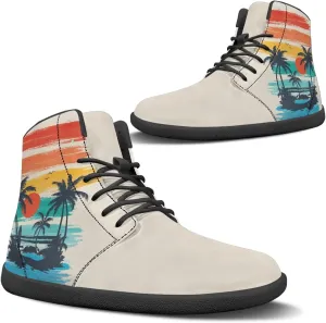 chaqlin Tropical High Top Barefoot Shoes Workout Shoes Zero Drop Walking Shoes