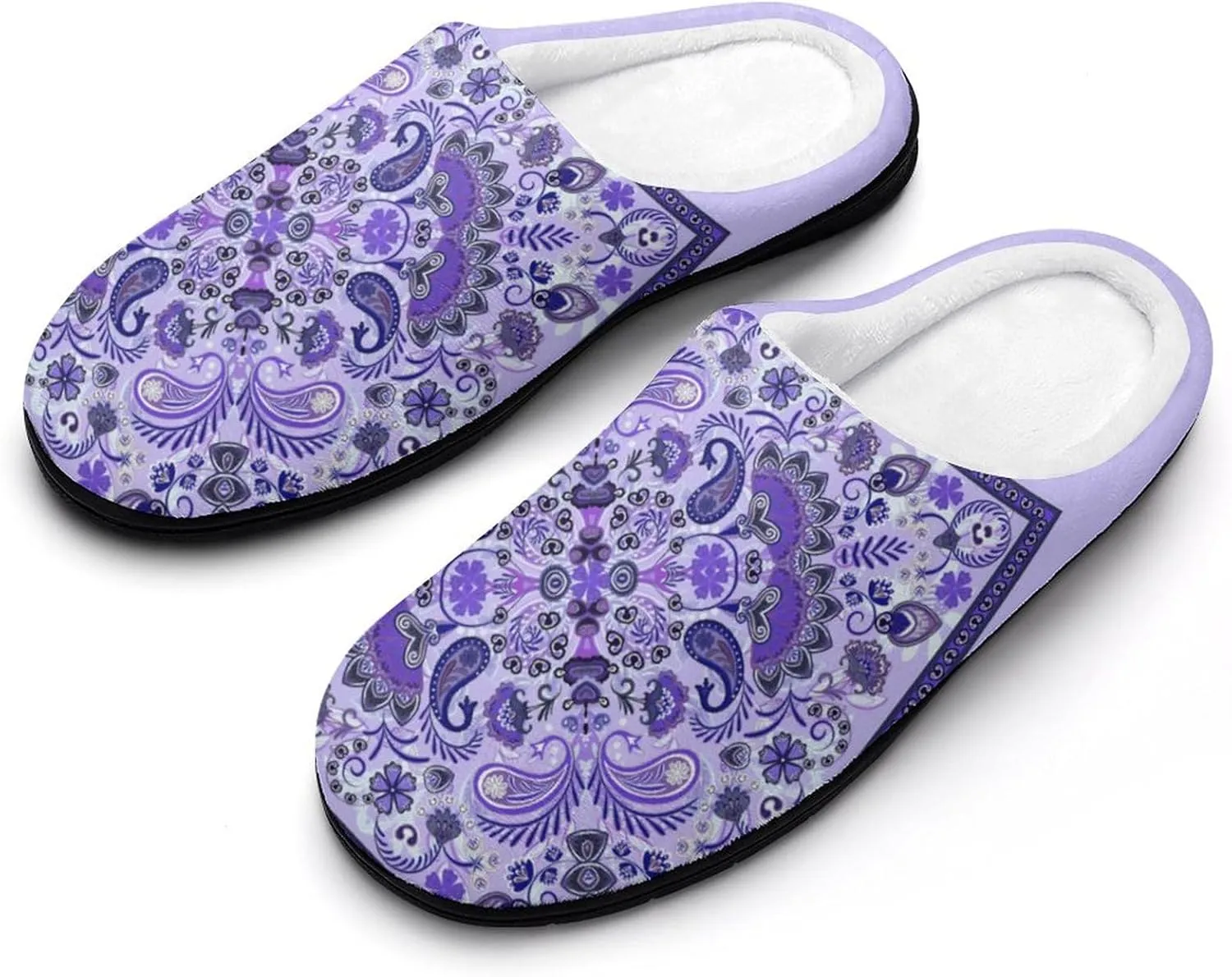 Christmas Clog Slippers Mens Non-Slip Warm House Slippers Womens Cotton Slippers Bedroom Slip-On Shoes Indoor Outdoor