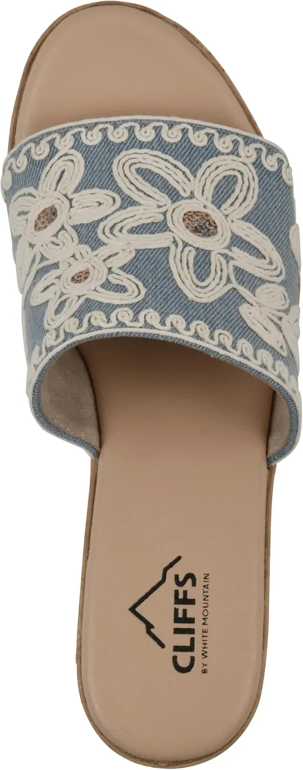 CLIFFS BY WHITE MOUNTAIN Women's Biancia Platform Slide Sandal